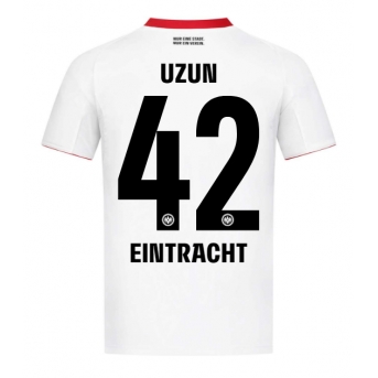 Billige Fotballdrakt Eintracht Frankfurt Can Uzun #42 Replika Bortedrakt 2025-26 Kortermet